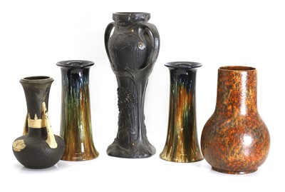 Lot 123 - A group of Bretby British art pottery vases