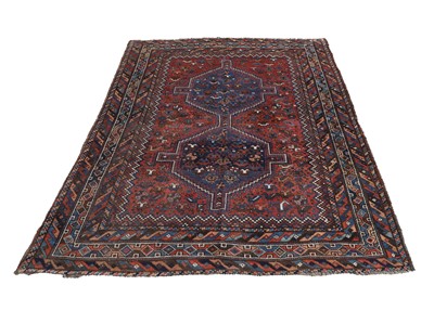 Lot 429A - A Shiraz wool rug