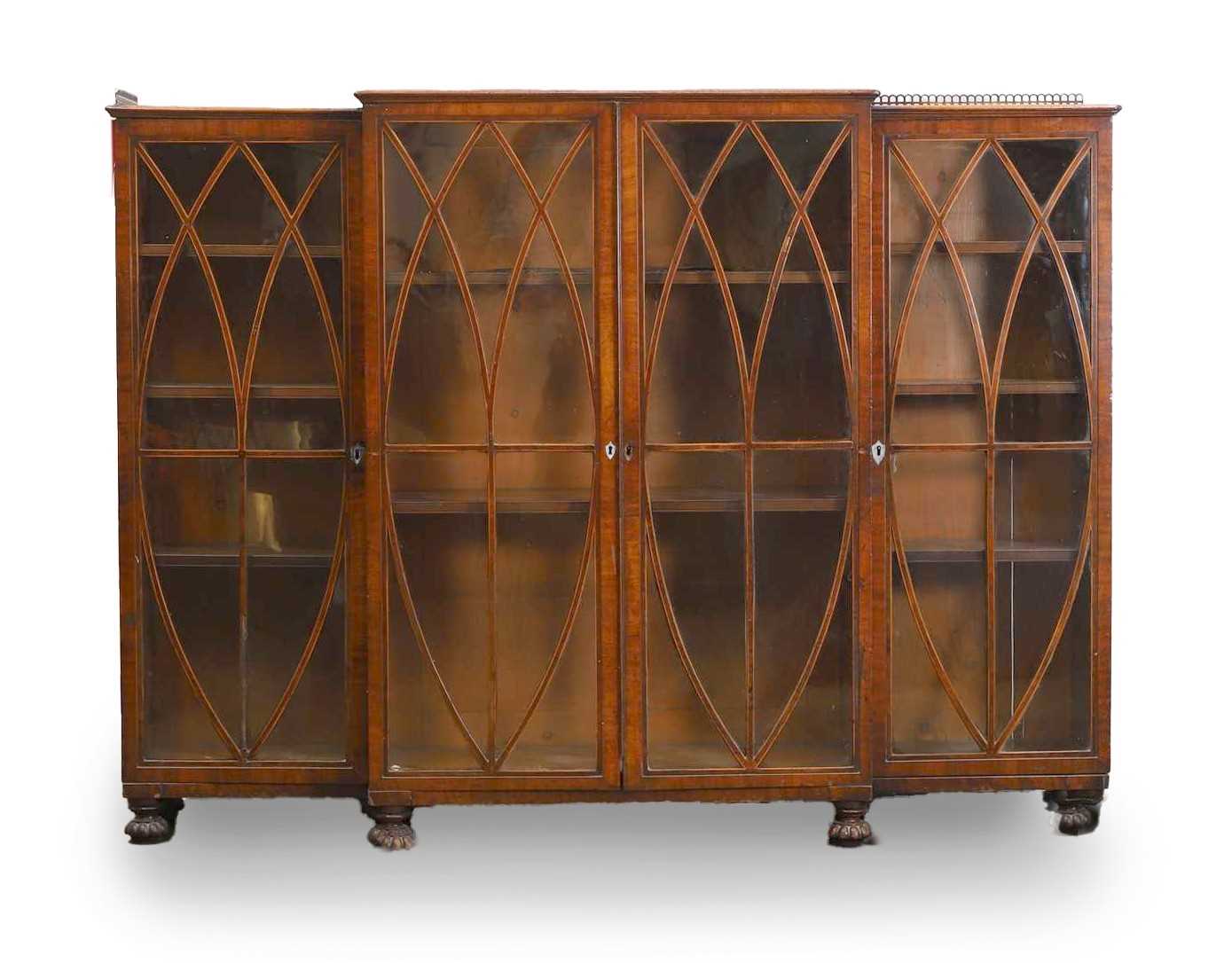 Lot 508 - A George IV mahogany China cabinet