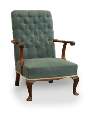 Lot 501 - A George III mahogany library chair