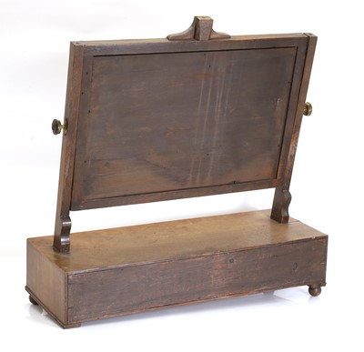 Lot 592 - A George III mahogany toilet mirror