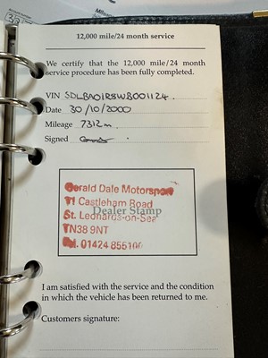 Lot 61 - A 1998 TVR Chimaera 400