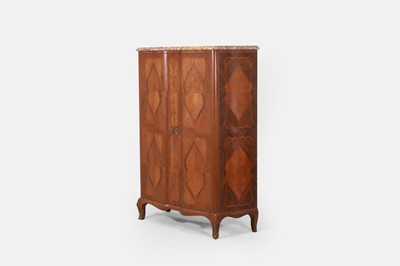 Lot 313 - A Louis XVI transitional-style kingwood and marquetry cabinet