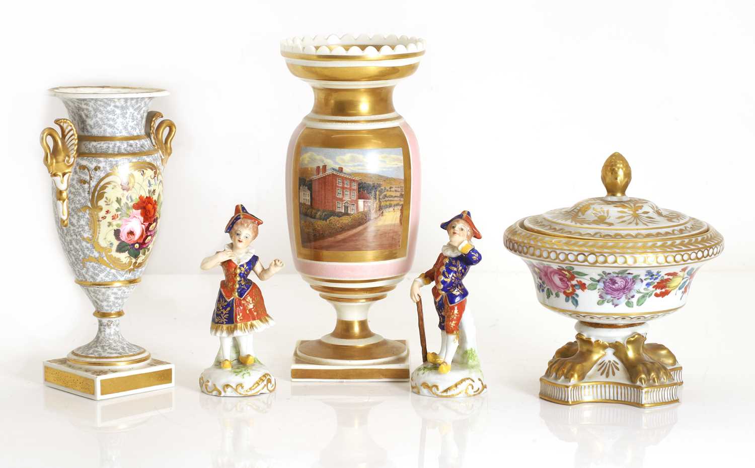 Lot 119 - A pair of Derby porcelain figures