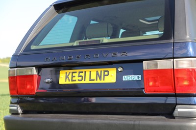 Lot 60 - A 2001 Range Rover P38 Vogue 4.6 V8 automatic
