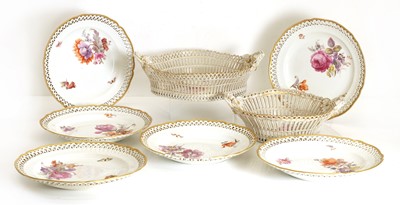 Lot 116 - A pair of Berlin porcelain baskets