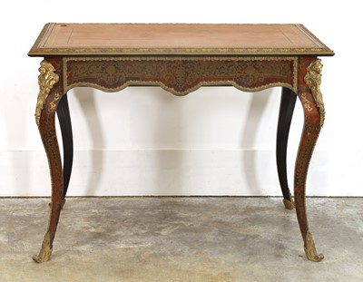 Lot 550 - A Boullework writing table