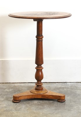 Lot 536 - A pollard-oak centred wine table