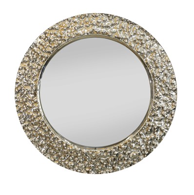 Lot 495 - A contemporary circular wall mirror