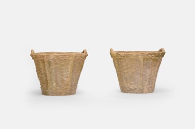 Lot 656 - A pair of terracotta planters
