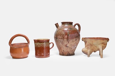 Lot 147 - Four glazed earthenware items
