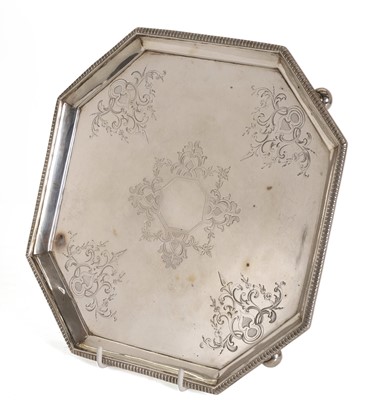 Lot 14 - A silver salver