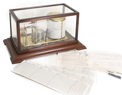 Lot 204 - A mahogany cased barograph