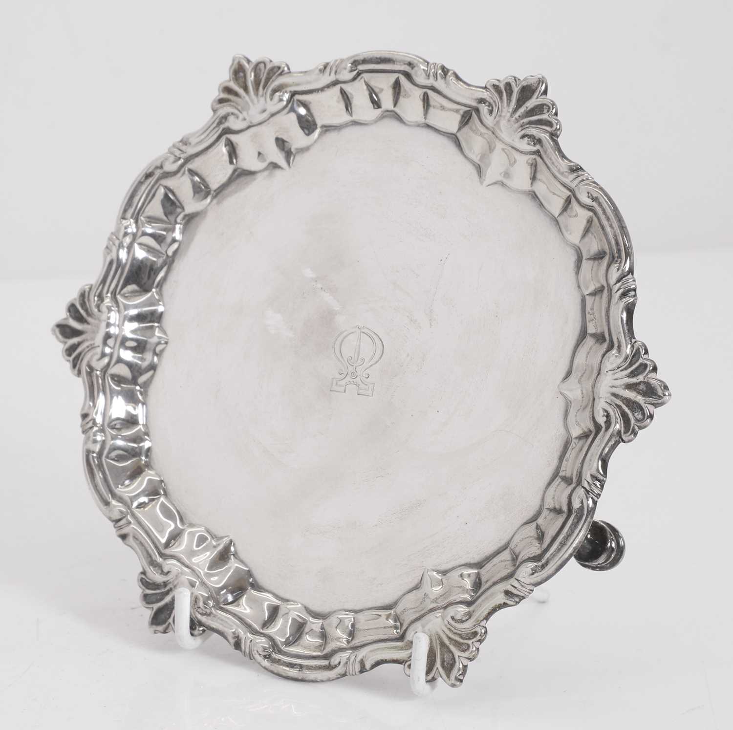 Lot 2 - A George II silver salver
