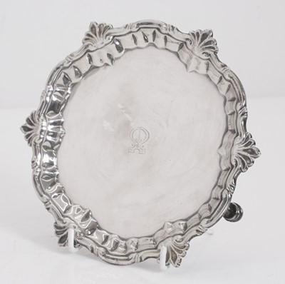 Lot 2 - A George II silver salver