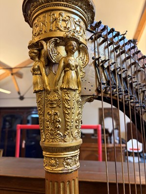 Lot 303 - A regency Sebastian Erard 43-string 'double-action' harp