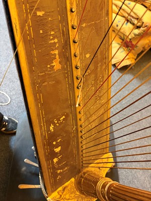 Lot 303 - A regency Sebastian Erard 43-string 'double-action' harp