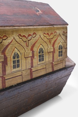 Lot 159 - A painted wood Noah's Ark