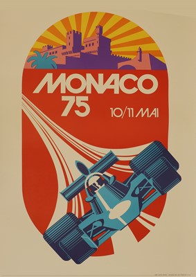 Lot 333 - After a Monaco 75 GP poster