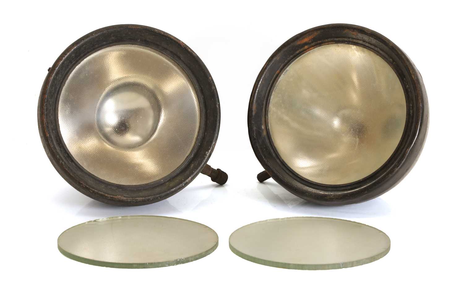 Lot 22 - A matching pair of pre-war Rotax headlights
