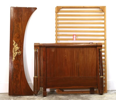 Lot 550 - A mahogany sleigh bed