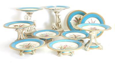 Lot 107 - A collection of Royal Worcester plates and comports