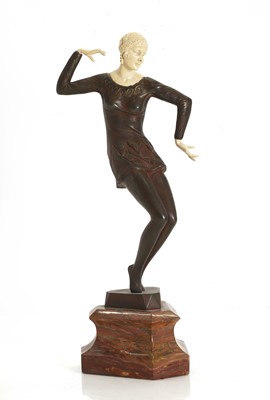 Lot 252 - An Art Deco style figure of a dancer