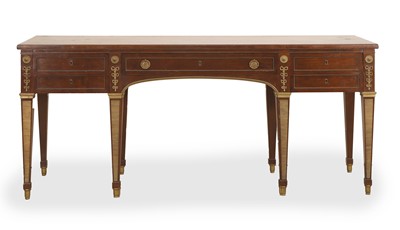 Lot 549 - A mahogany and gilt mounted desk