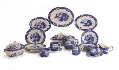 Lot 107 - A Cauldon blue and white toy tea service