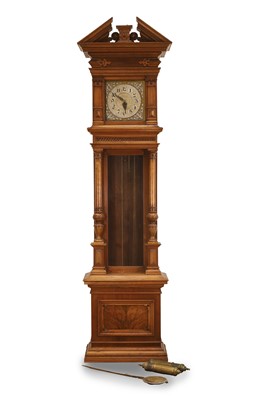 Lot 209 - A Victorian walnut longcase clock