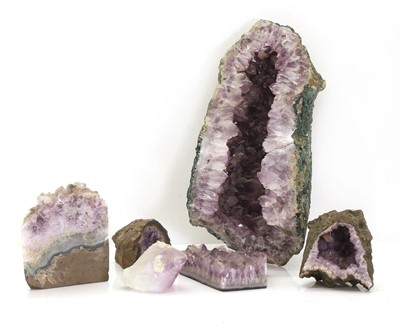 Lot 309 - A large amethyst pillar