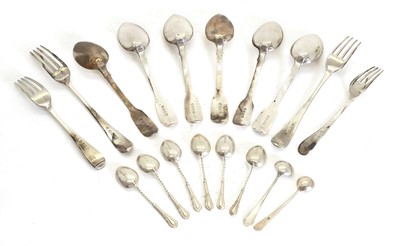 Lot 48A - A collection of silver flatware