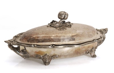 Lot 50A - Elkinton and Co silver plated chafing dish and cover