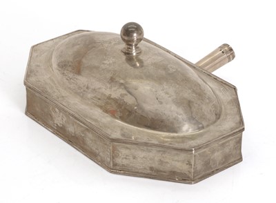 Lot 38 - A heated silver serving dish