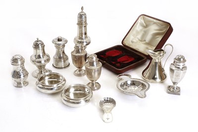Lot 37 - A collection of George III silver cruets