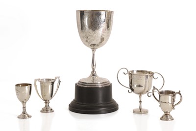 Lot 17 - A group of silver trophy cups