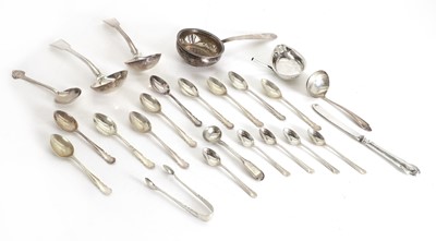 Lot 16 - A collection of silver flatware