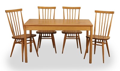 Lot 544A - An Ercol blonde elm dining suite