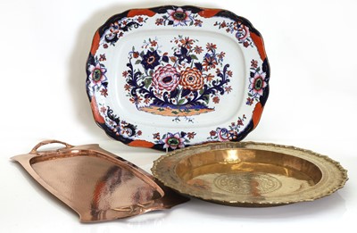 Lot 110 - Art Nouveau copper tray