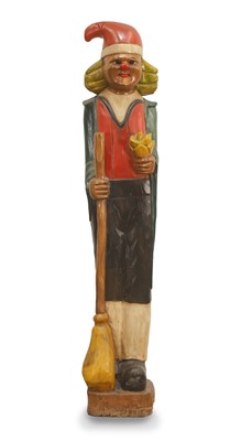 Lot 252 - A wooden folk art elf