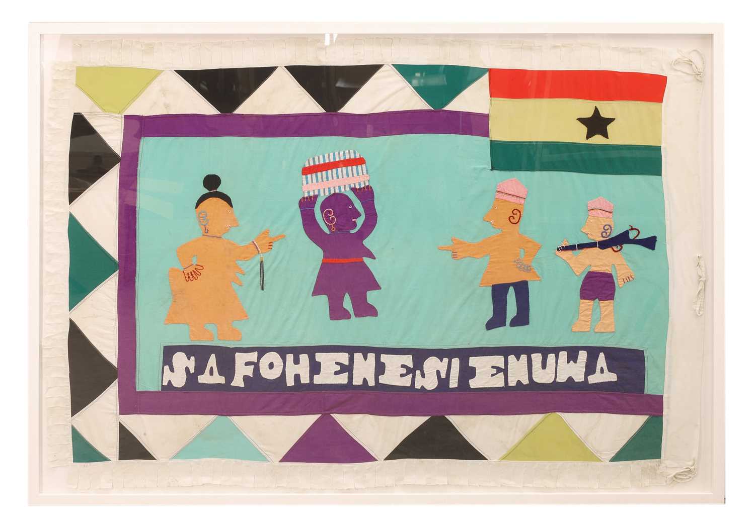 Lot 324 - An Ghanian applique Aasafo flag