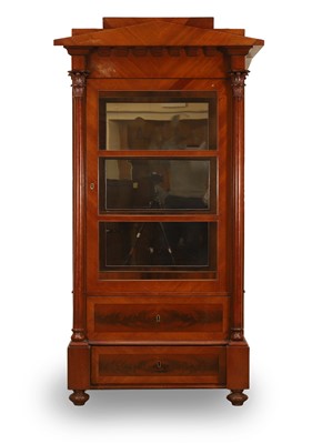 Lot 503 - A Continental mahogany display cabinet