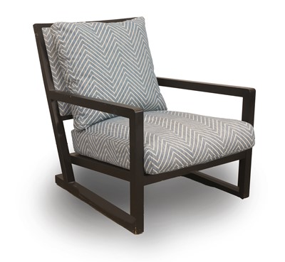 Lot 509 - A Camerich ebonised open armchair