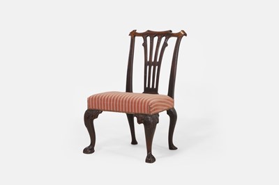 Lot 219 - A George II walnut side chair