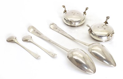 Lot 13 - A collection of Georgian silver items
