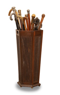 Lot 302 - A wicker umbrella stand