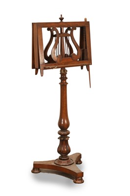 Lot 540 - A Victorian rosewood duet music stand