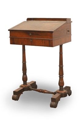 Lot 502 - A George IV mahogany work table