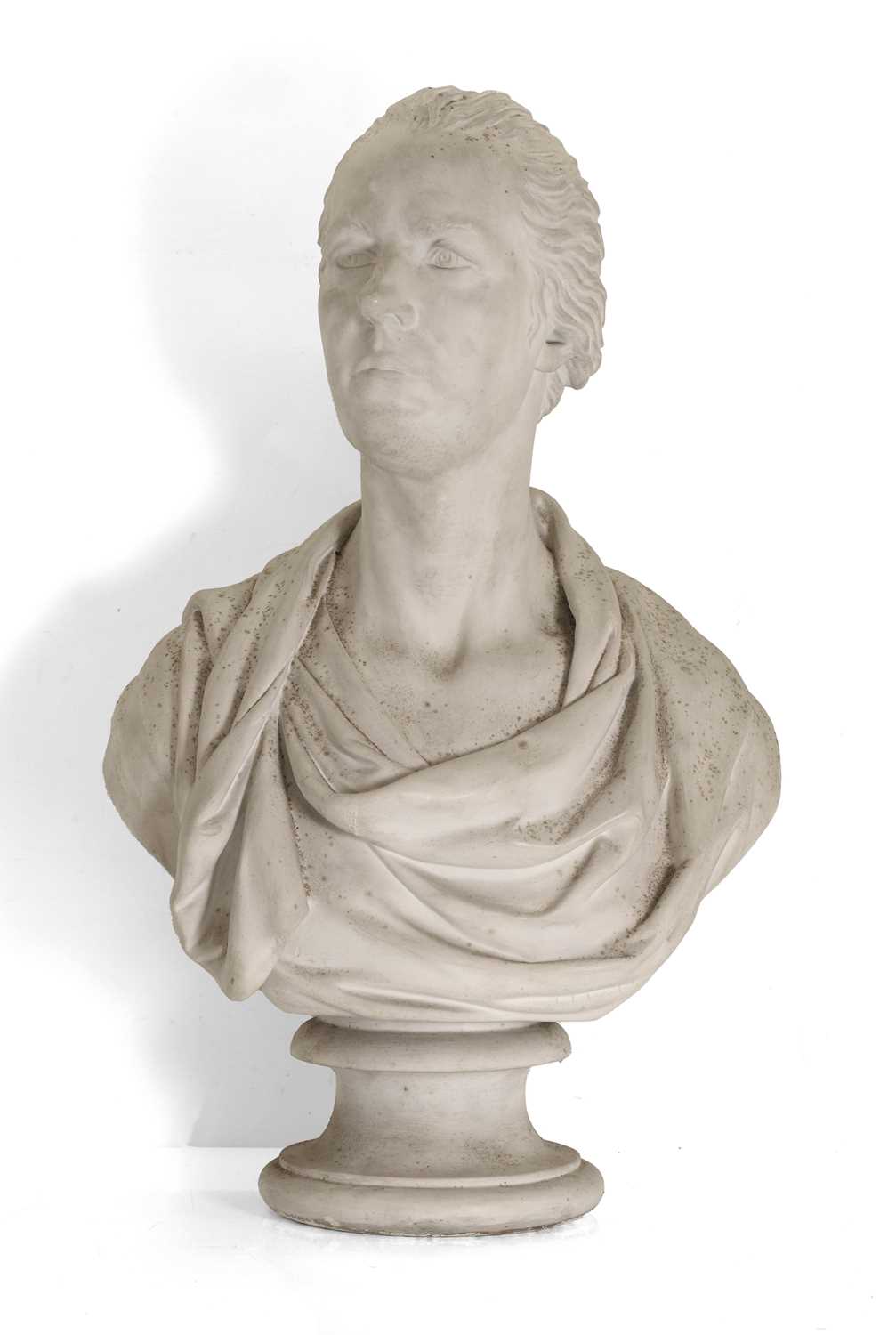 Lot 253 - A plaster bust of William Pitt the younger