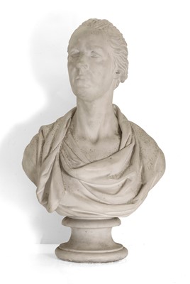 Lot 253 - A plaster bust of William Pitt the younger